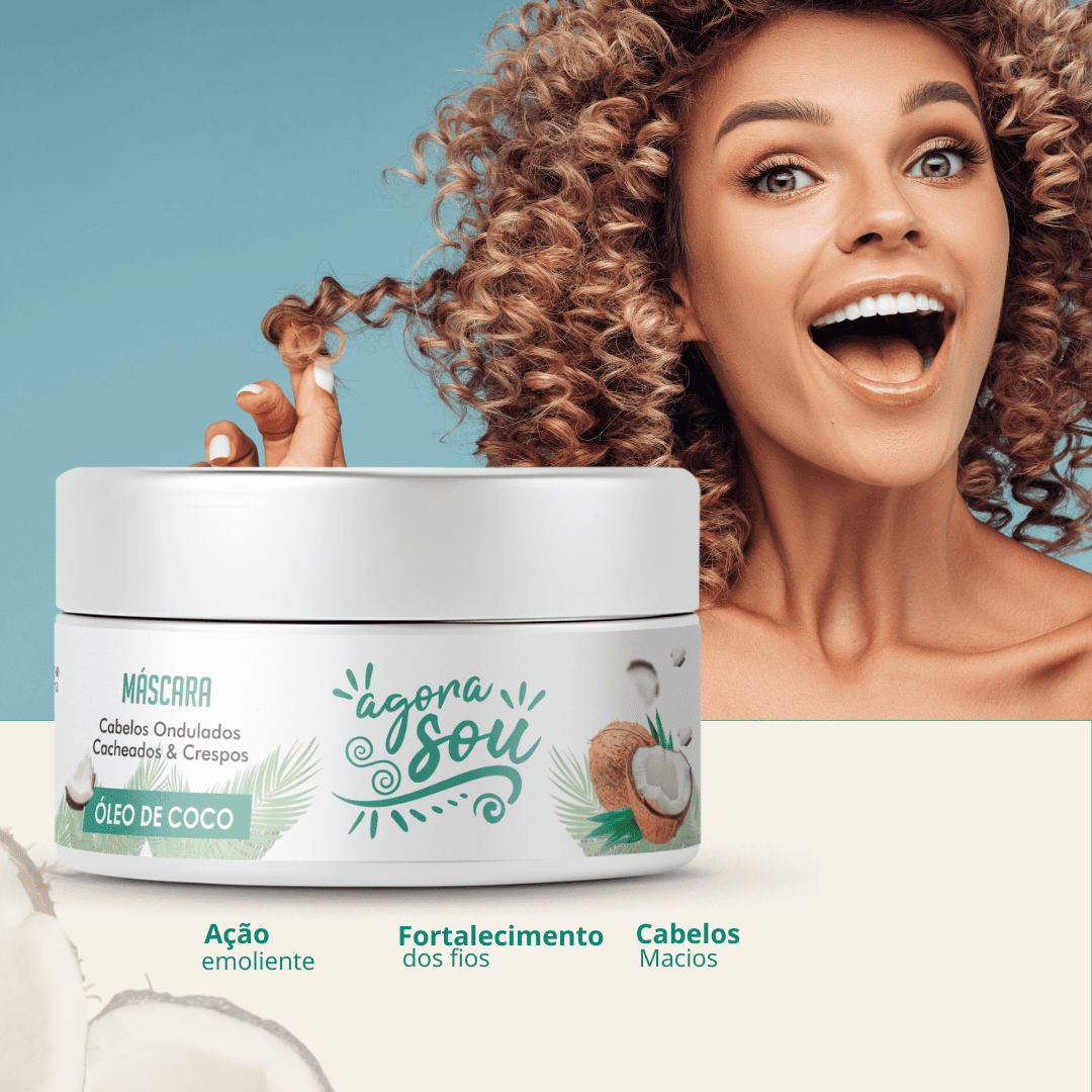 MÁSCARA CACHOS 300g - Óleo de Coco
