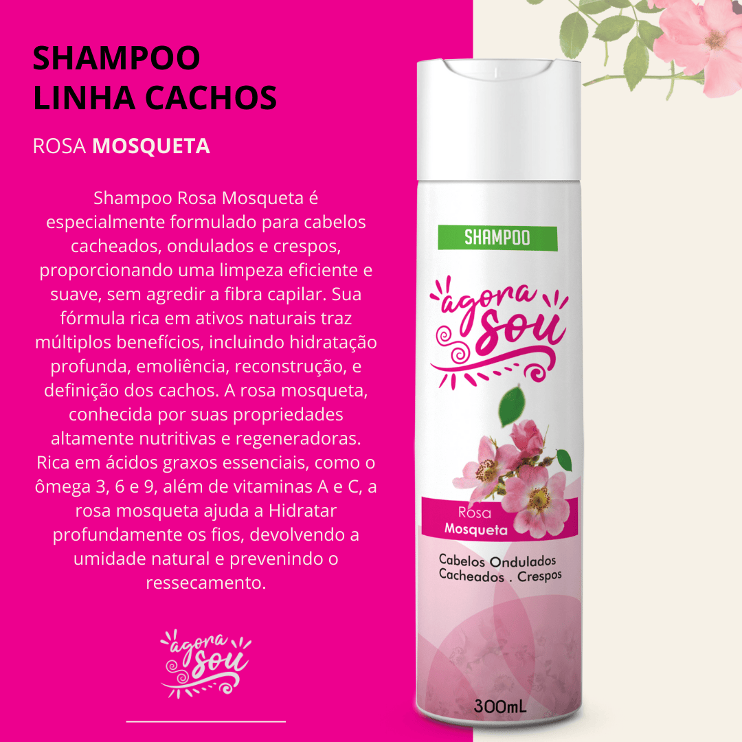 SHAMPOO CACHOS 300ml - Rosa Mosqueta