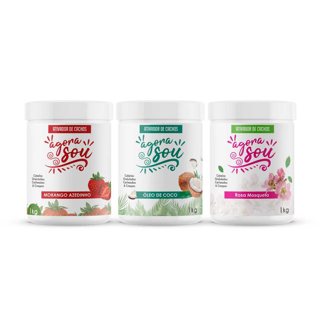 Kit 3 Ativadores de Cachos - Agora Sou