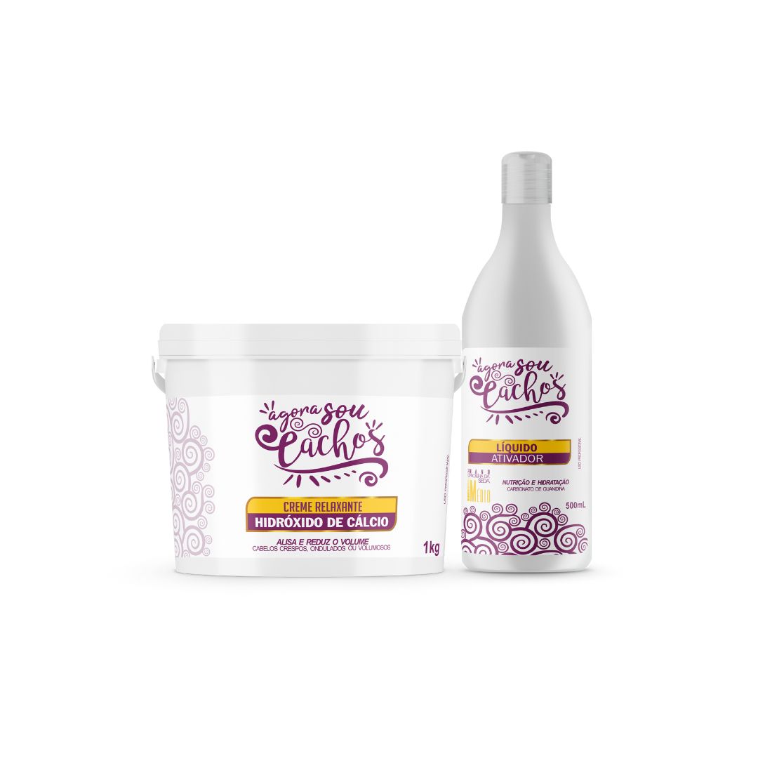 Kit Creme Relaxante Hidróxido De Cálcio 1kg - Agora Sou