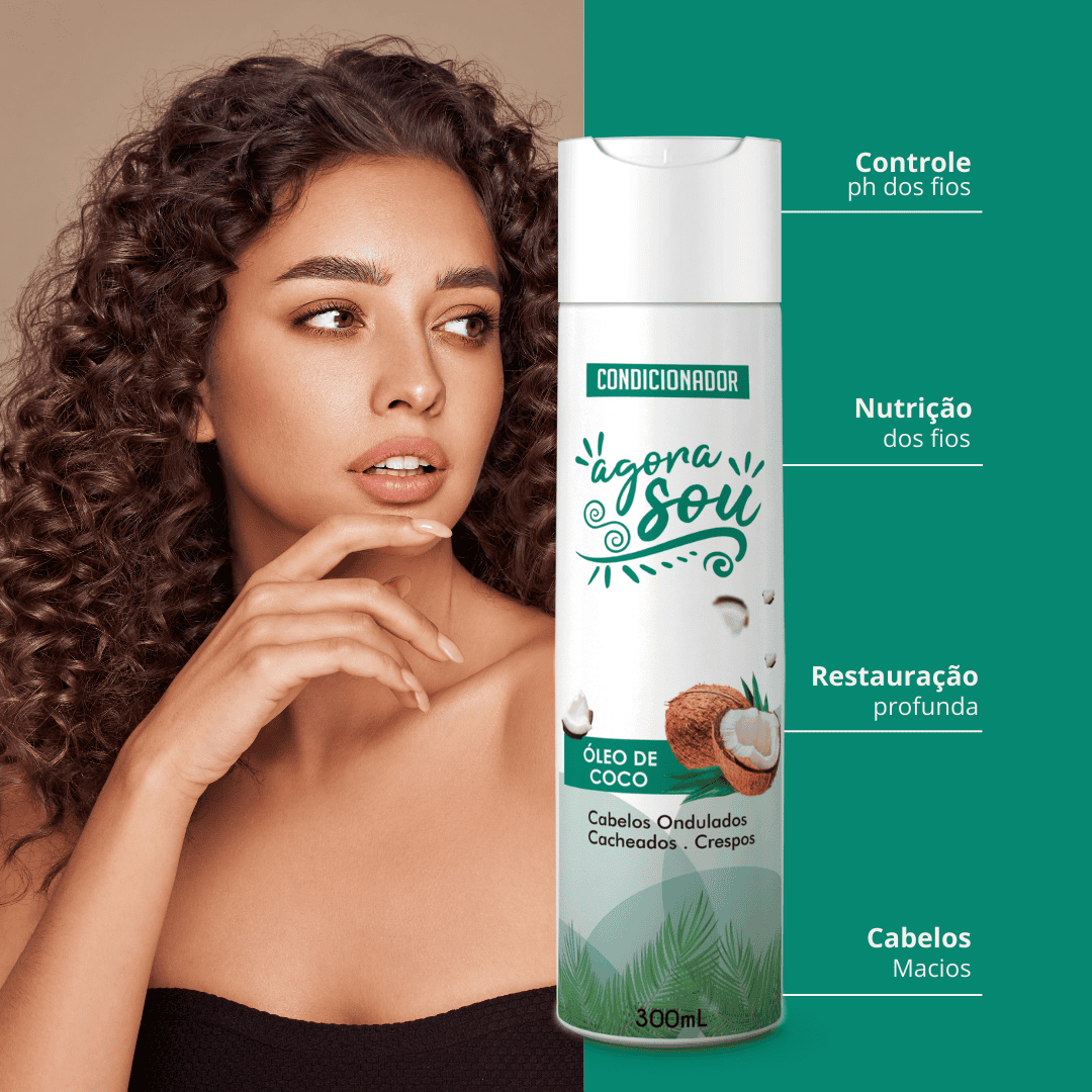CONDICIONADOR CACHOS 300ml - Óleo de Coco