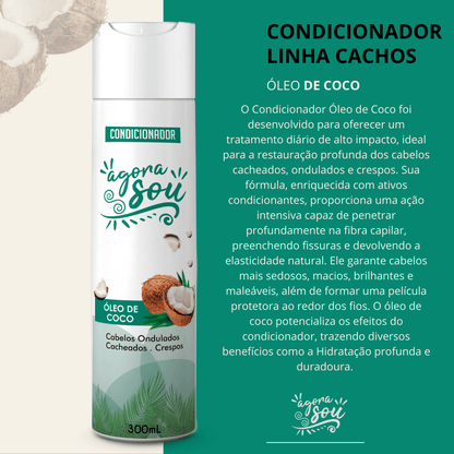 CONDICIONADOR CACHOS 300ml - Óleo de Coco